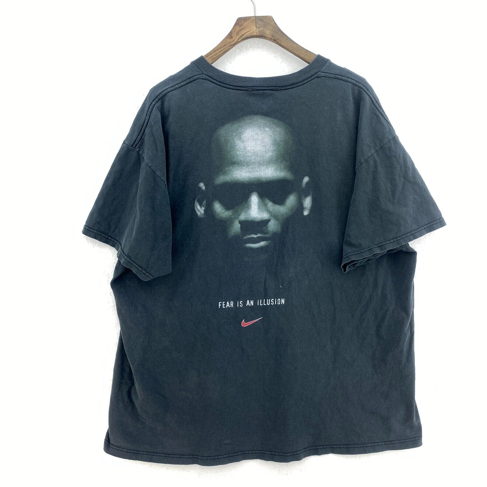 Nike Fear Is An Obstacle For Some People Black T-shirt Size L