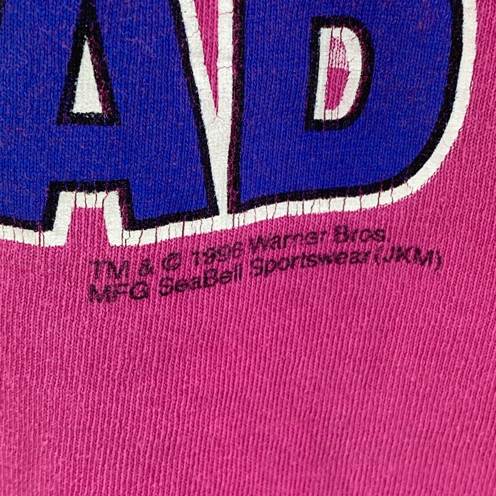 Vintage Warner Bros Tweety Bird Slyvester 1996 Graphic Print Pink T-shirt Size M