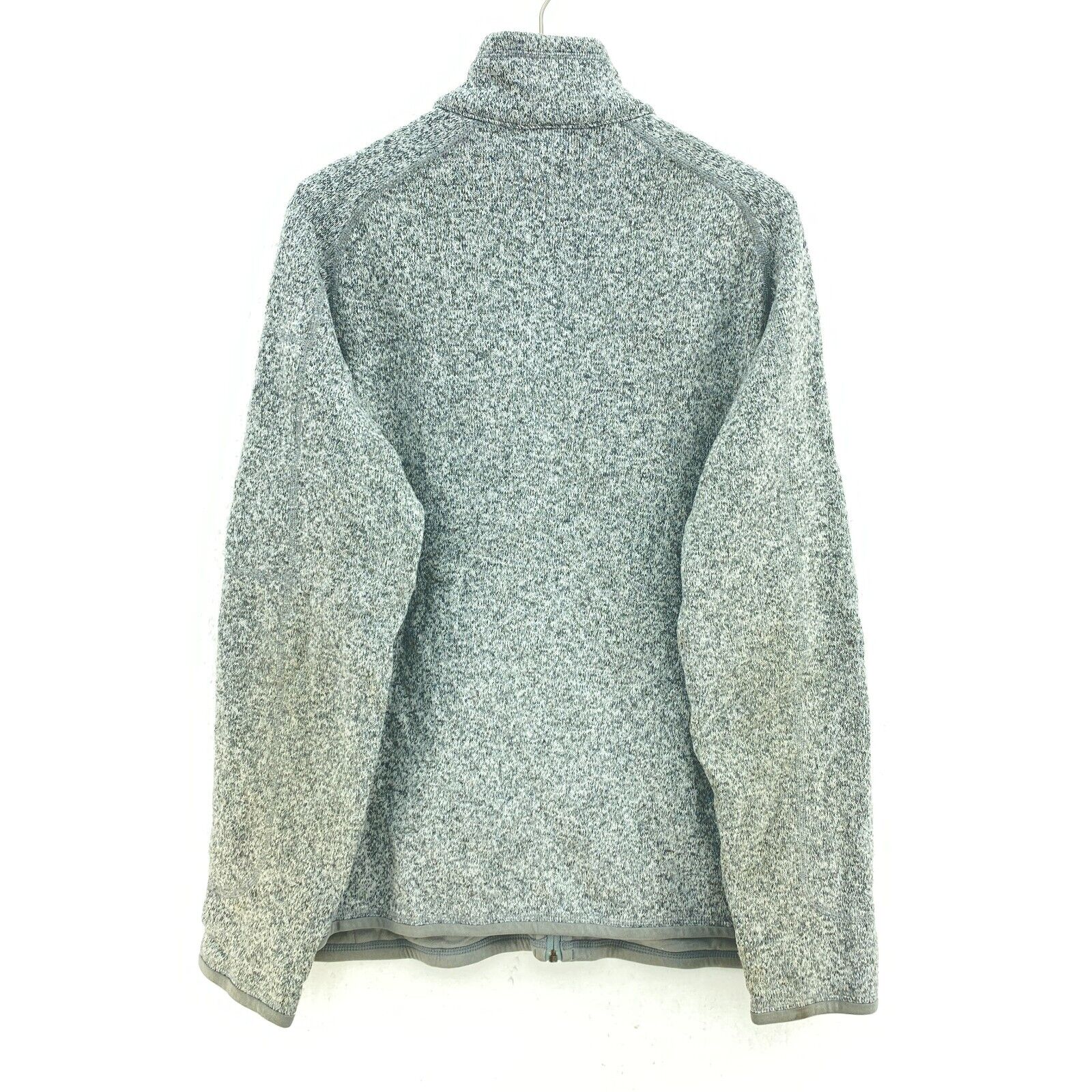 Vintage Patagonia Full Zip Heathered Gray Fleece Jacket Size XL
