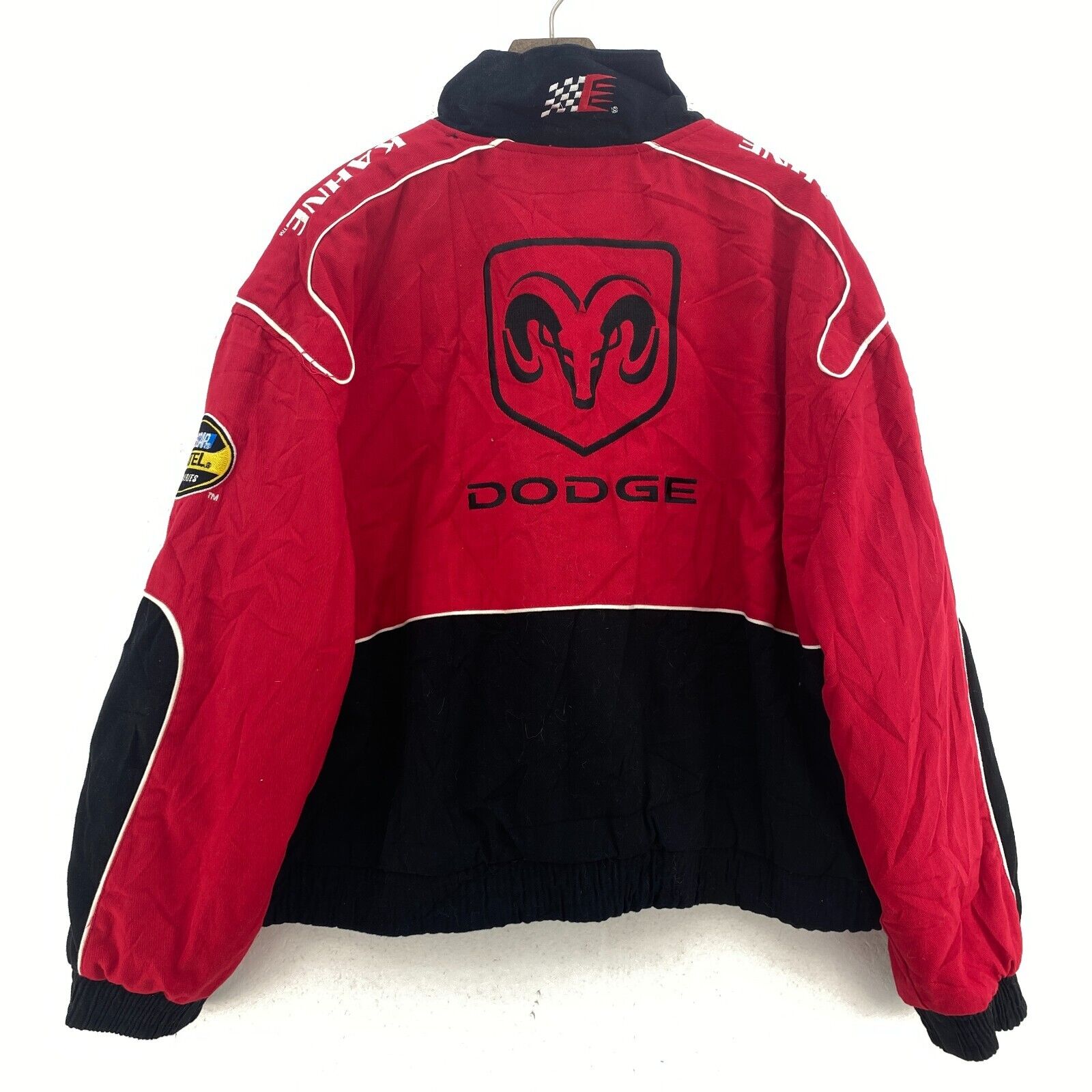 Winners Circle Nascar Nextel Cup Series Dodge Racing Red Full Zip Jacket Size M