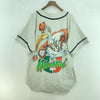 Vintage Miami Hurricanes NCAA Snap-Up Logo Gray T-shirt Size M