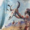Liquid Blue Native Indian 1998 Tie Dye Blue Vintage T-shirt Size L