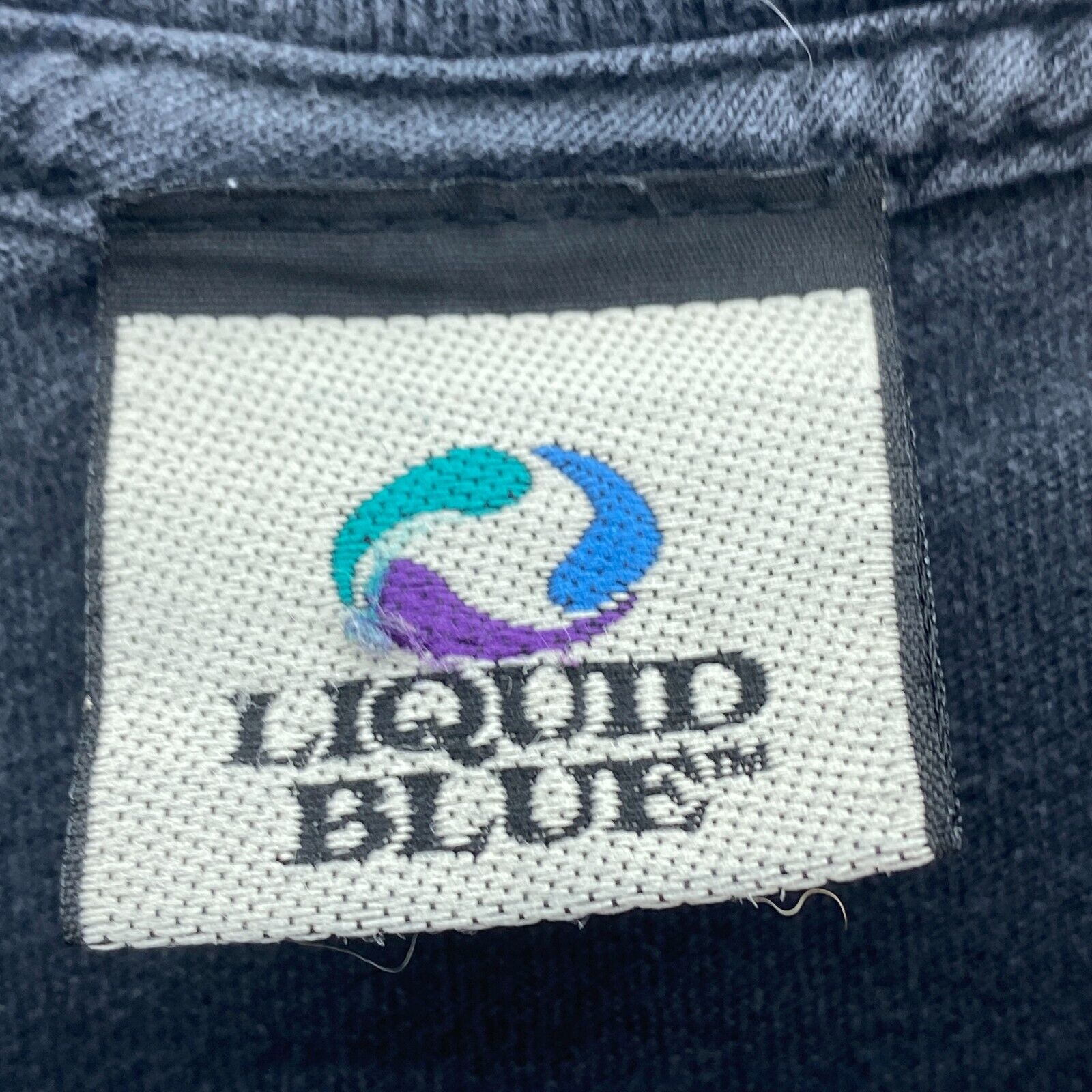 Liquid Blue Pink Floyd Logo Vintage Gray T-shirt Size M Tee