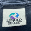 Liquid Blue Pink Floyd Logo Vintage Gray T-shirt Size M Tee
