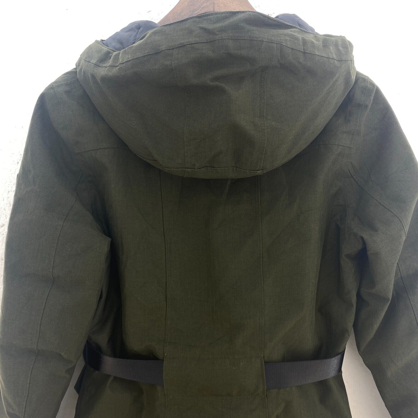 The North Face Women's Green Coat Hooded Jacket Size XS Full Zip Insulated