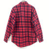 Palermo Quilted Lined Red Checked Shirt Jacket Button Up Size XL