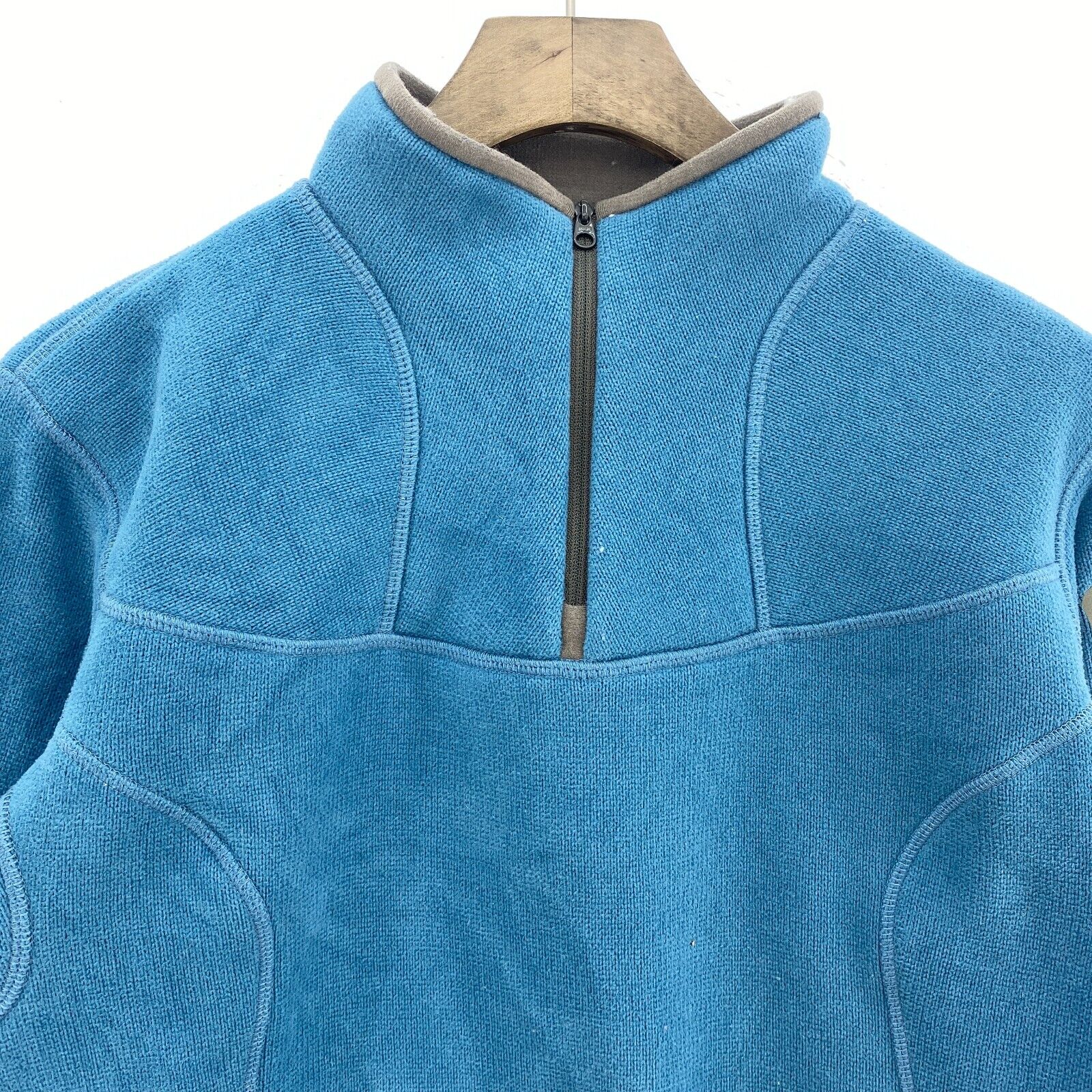 Arctery'x Quarter Zip Blue Fleece Pullover Jacket Size M Women's