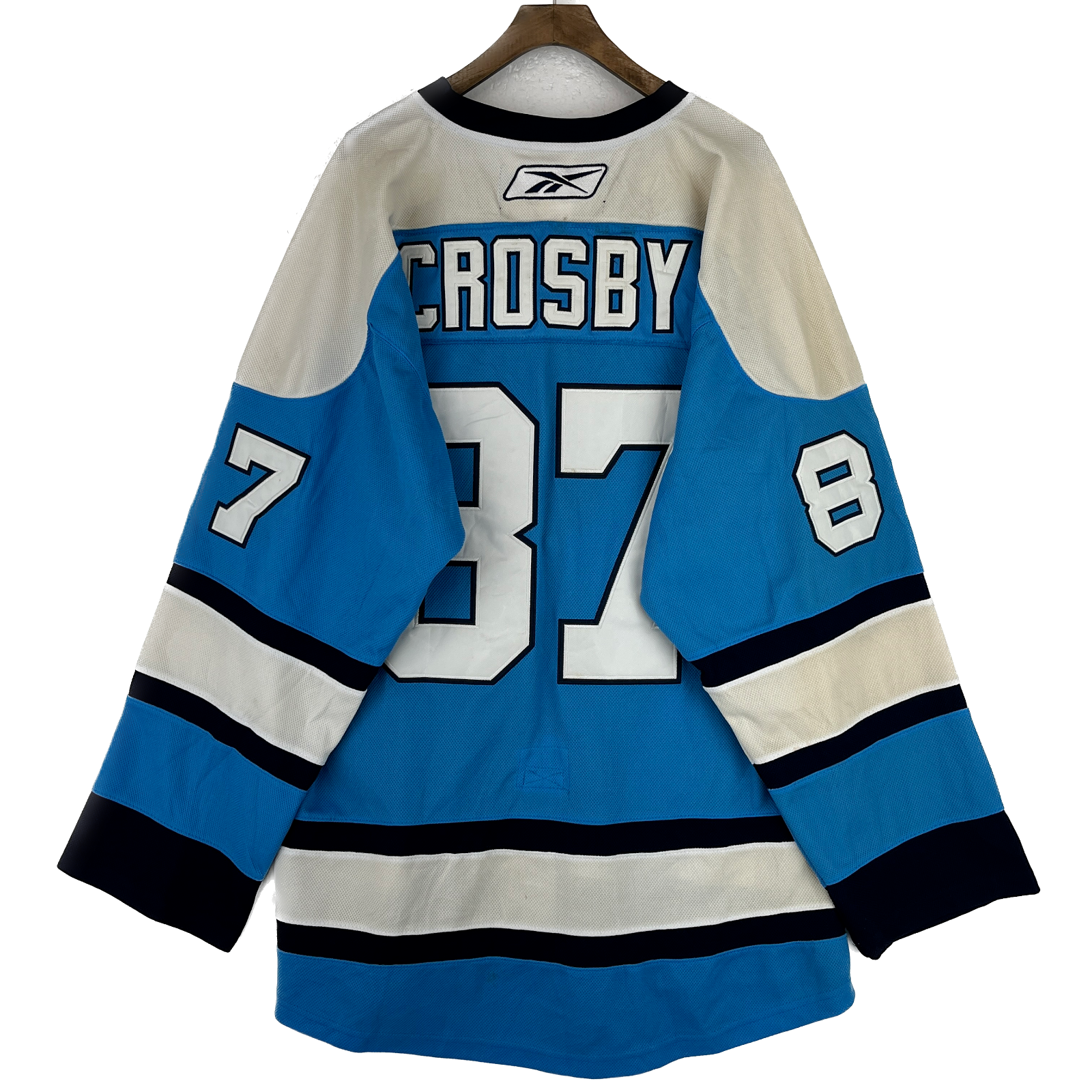 Vintage Reebok CCM Pittsburgh Penguins #87 Sidney Crosby Blue Jersey Size 54