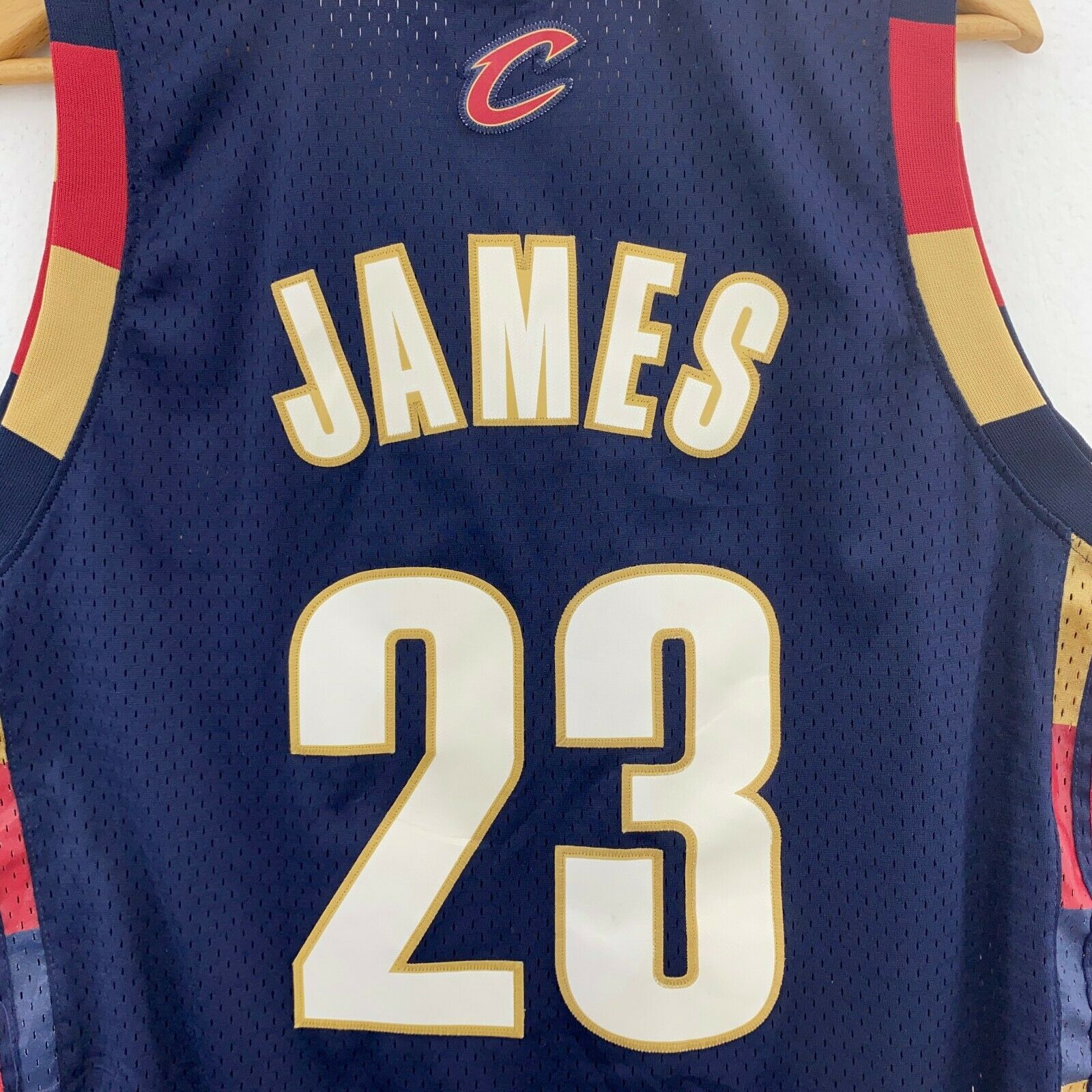 #23 LeBron James Cleveland Cavaliers Adidas Blue Jersey Size L NBA
