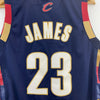 #23 LeBron James Cleveland Cavaliers Adidas Blue Jersey Size L NBA