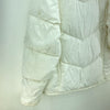 Nike Embroidered Logo Down Fill White Full Zip Puffer Jacket Size L Womens