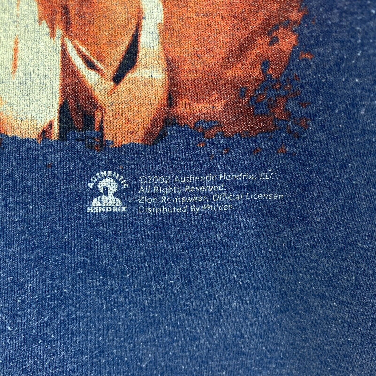 2002 Jimi Hendrix Live At Woodstock Blue Band T-shirt Size M Tee