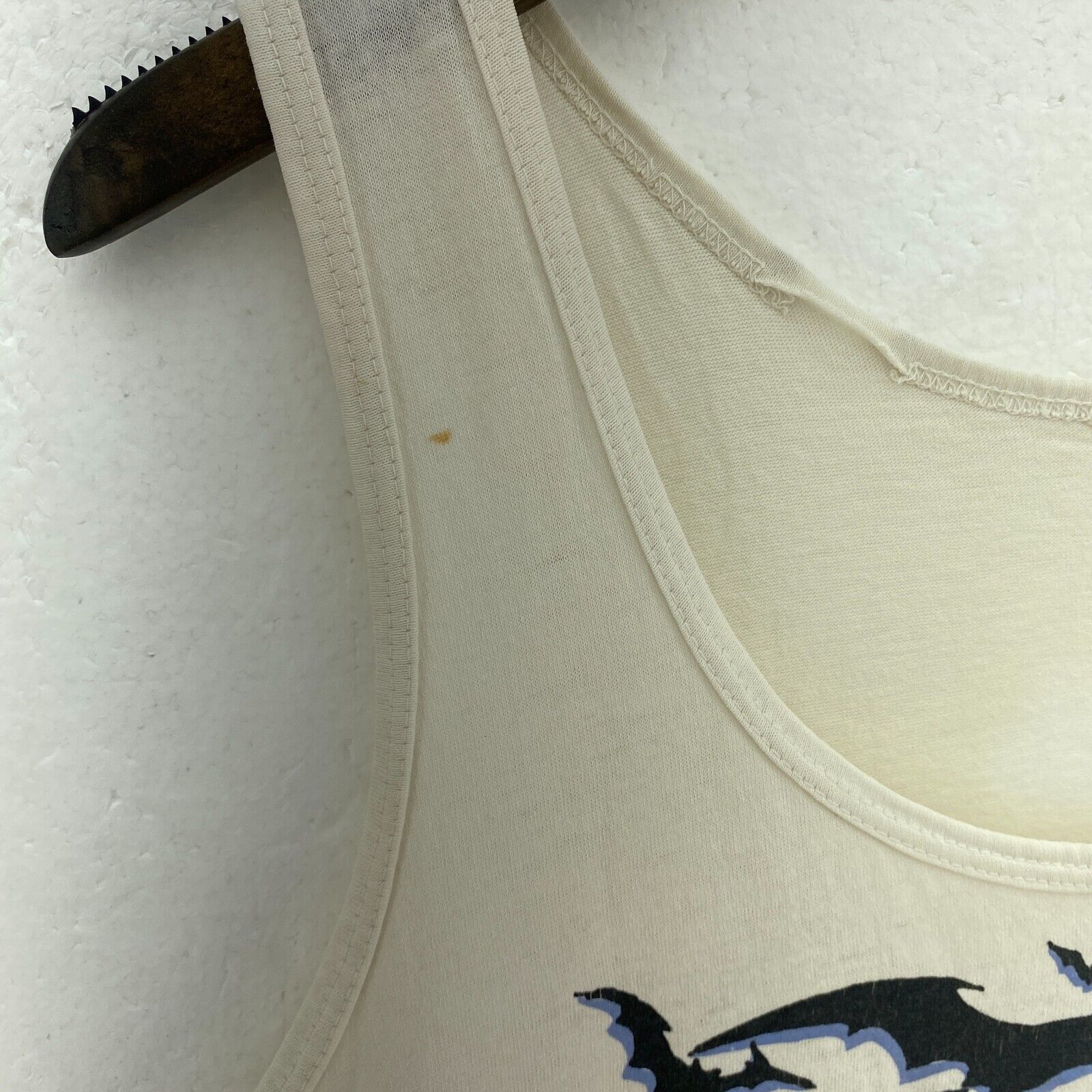 The Bat The Cat 1992 Dc Comics Batman White Tank Top Sleeveless T-shirt Size M