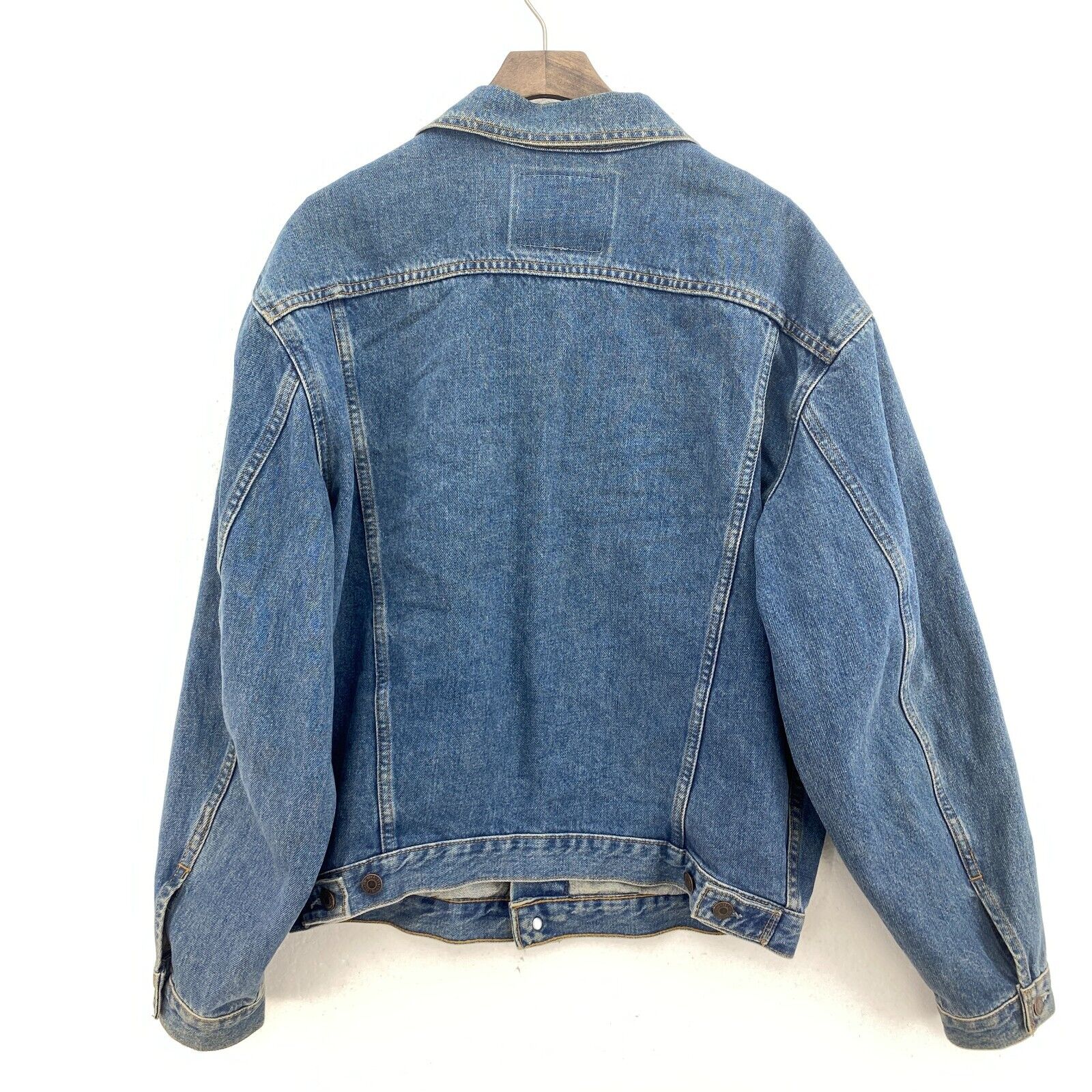 Levi's Denim Jacket Walter Gretzky Golf Medium Wash Blue Trucker Size M