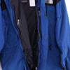 The North Face Men's Blue Windbreaker Full Zip Hooded Size Large