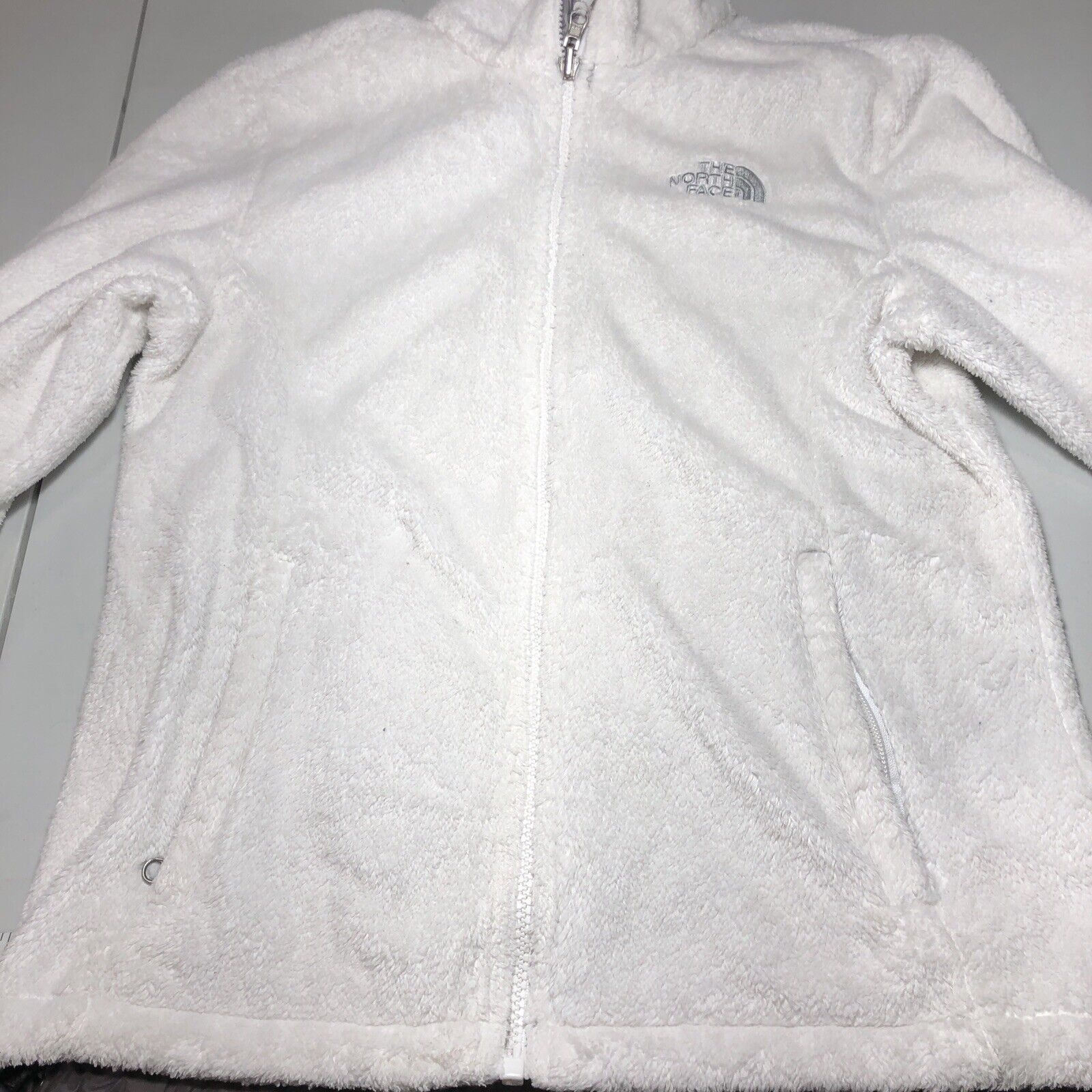 The North Face Women's Fleece Jacket White Size S Full Zip