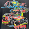 1991 Davey Allison Nascar Driver Texaco Racing Print Black T-Shirt Size L