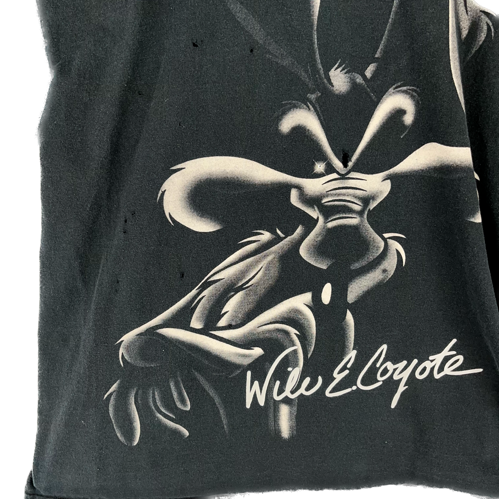 Looney Tunes Wile E. Coyote And The Road Runner Black T-shirt Size 2XL
