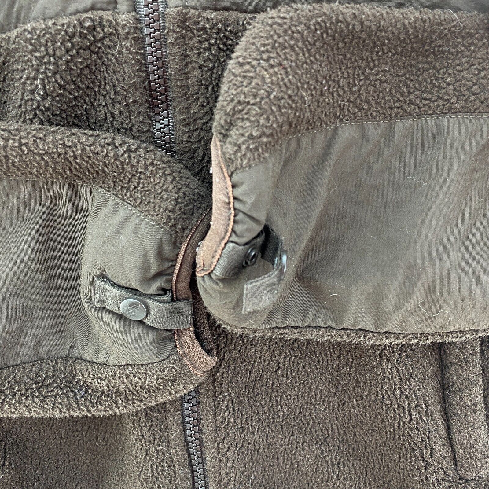 The North Face Denali Fleece Hooded Jacket Brown Size XS Women's Full Zip Up