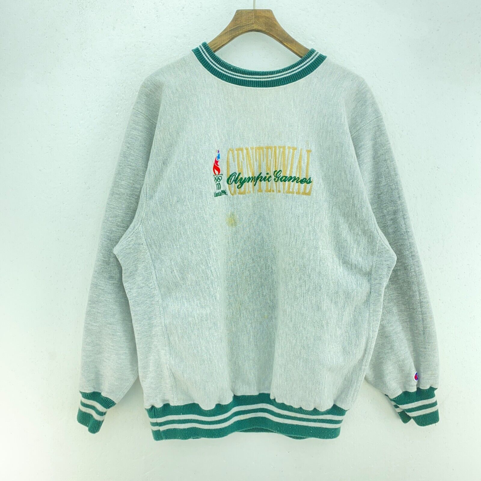 Champion Centennial Olympic Games Atlanta 1996 Gray Sweatshirt Size XL