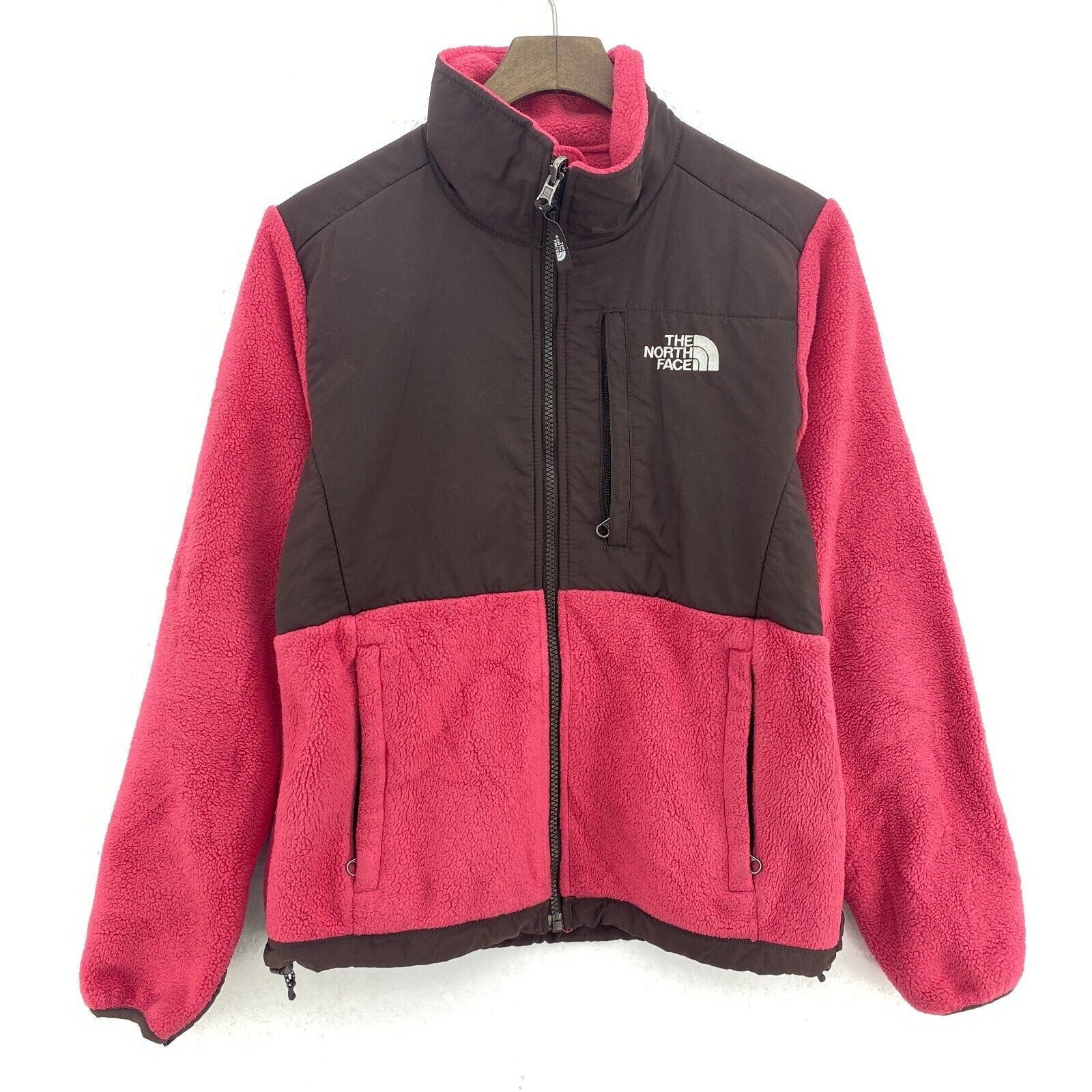 The North Face Women's Two Tone Pink Fleece Jacket Size XS Full Zip Up
