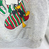 Warner Bros Happy Holidays Tweety Bugs Bunny 1994 Gray Sweatshirt Size L