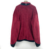 Vintage Mountain Hard Wear Red Fleece Deep Pile Burgundy Full Zip