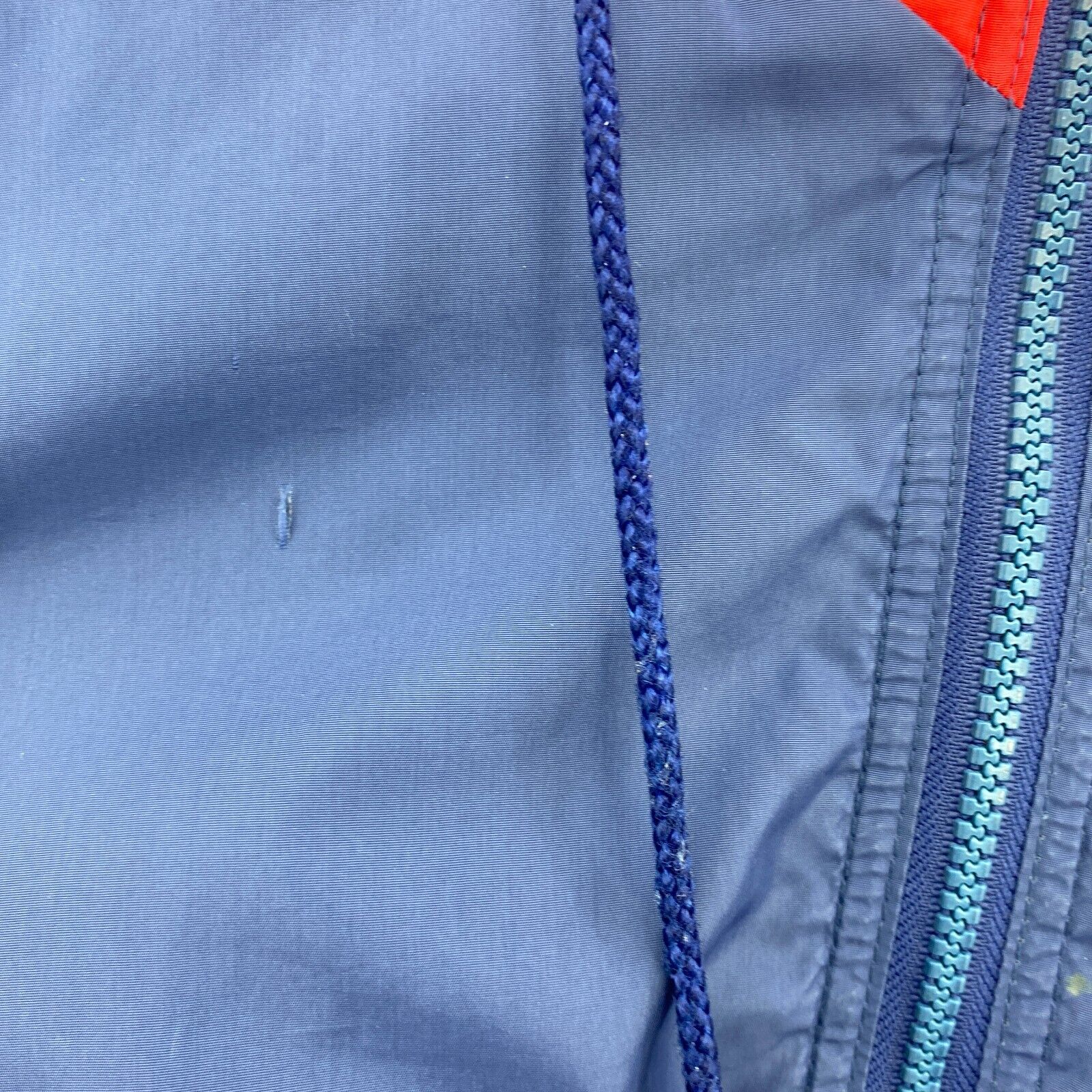 Nike Blue Light Long Windbreaker Jacket Size L