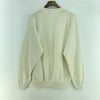 Tommy Hilfiger Embroidered Chest Logo Vintage White Sweater Size M