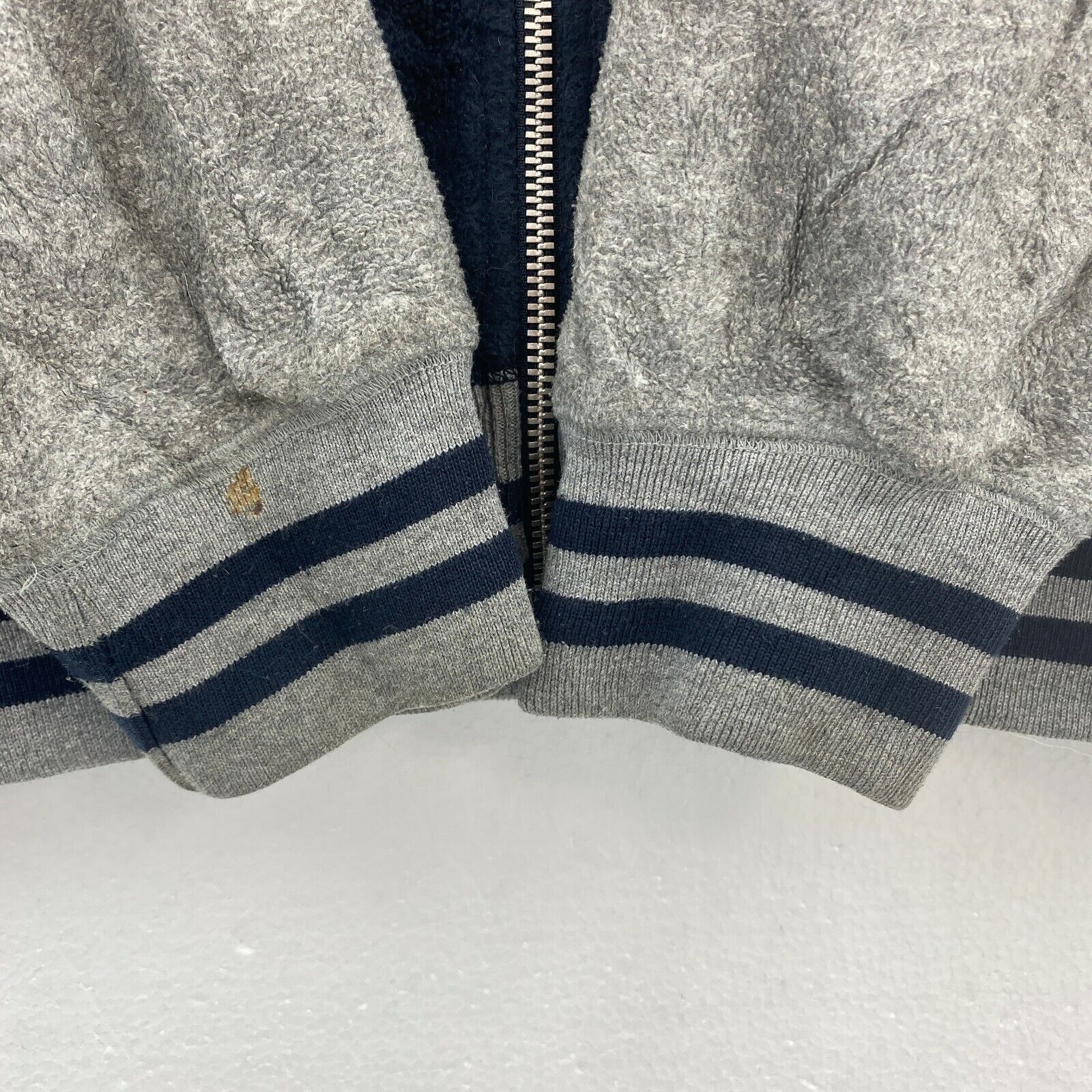 Warner Bros #34 Looney Tunes Bugs Bunny Full Zip Fleece Navy Blue Hoodie Size M