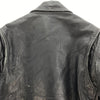 Leather World By Lucky Leather Black Biker Jacket Size 40 90s