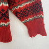 Dale Of Norway Metal Clasp Wool Red Norwegian Nordic Sweater Size M