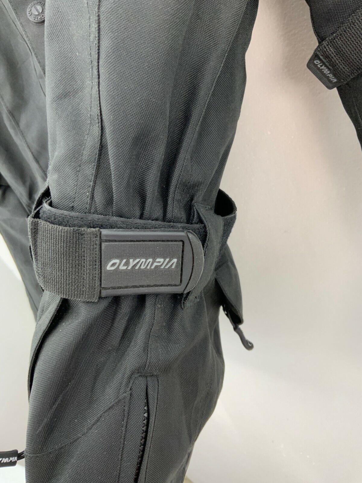 Olympia Biker Jacket Black Size M Armoured Elbow & Shoulder Missing Lining
