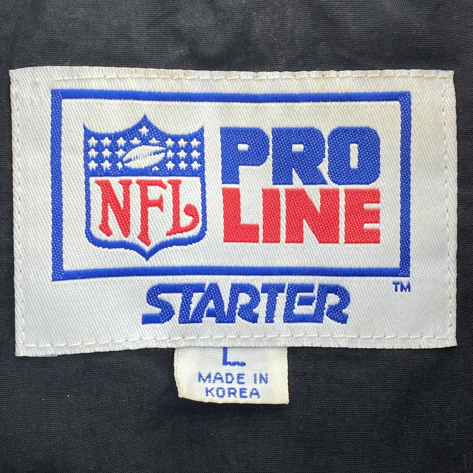 Pittsburgh Steelers Proline NFL Starter Black Insulated 1/4 Zip Jacket Size L