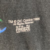 Batman DC Comics 1995 Logo Graphic Print Black T-shirt Size L Single Stitch