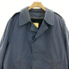 Vintage Military Fleece Lined Army Trench Coat Navy Blue Size L