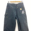 Carhartt Workwear Black Denim Cargo Pants Size 30