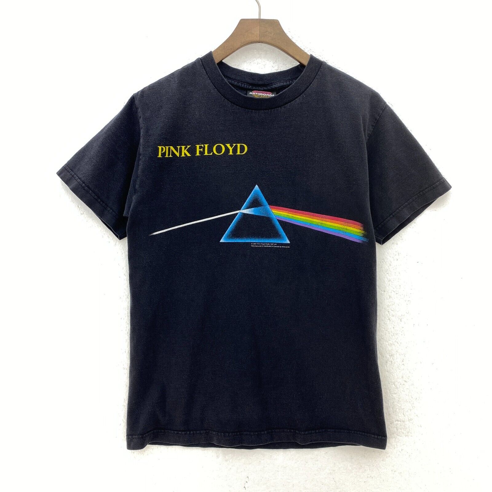 Pink Floyd Dark Side Of The Moon 2001 Black T-shirt Size S