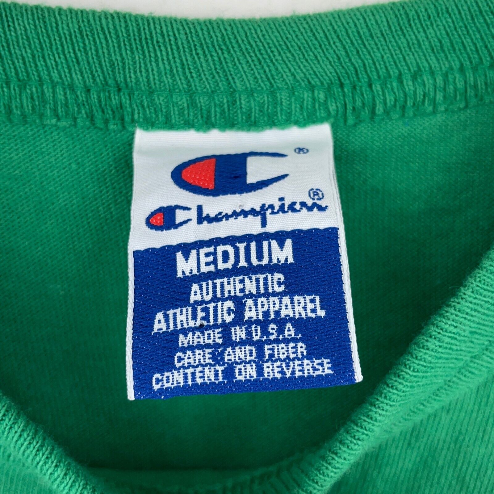 Vintage Champion Boston Celtics NBA Green T-shirt Size M Single Stitch