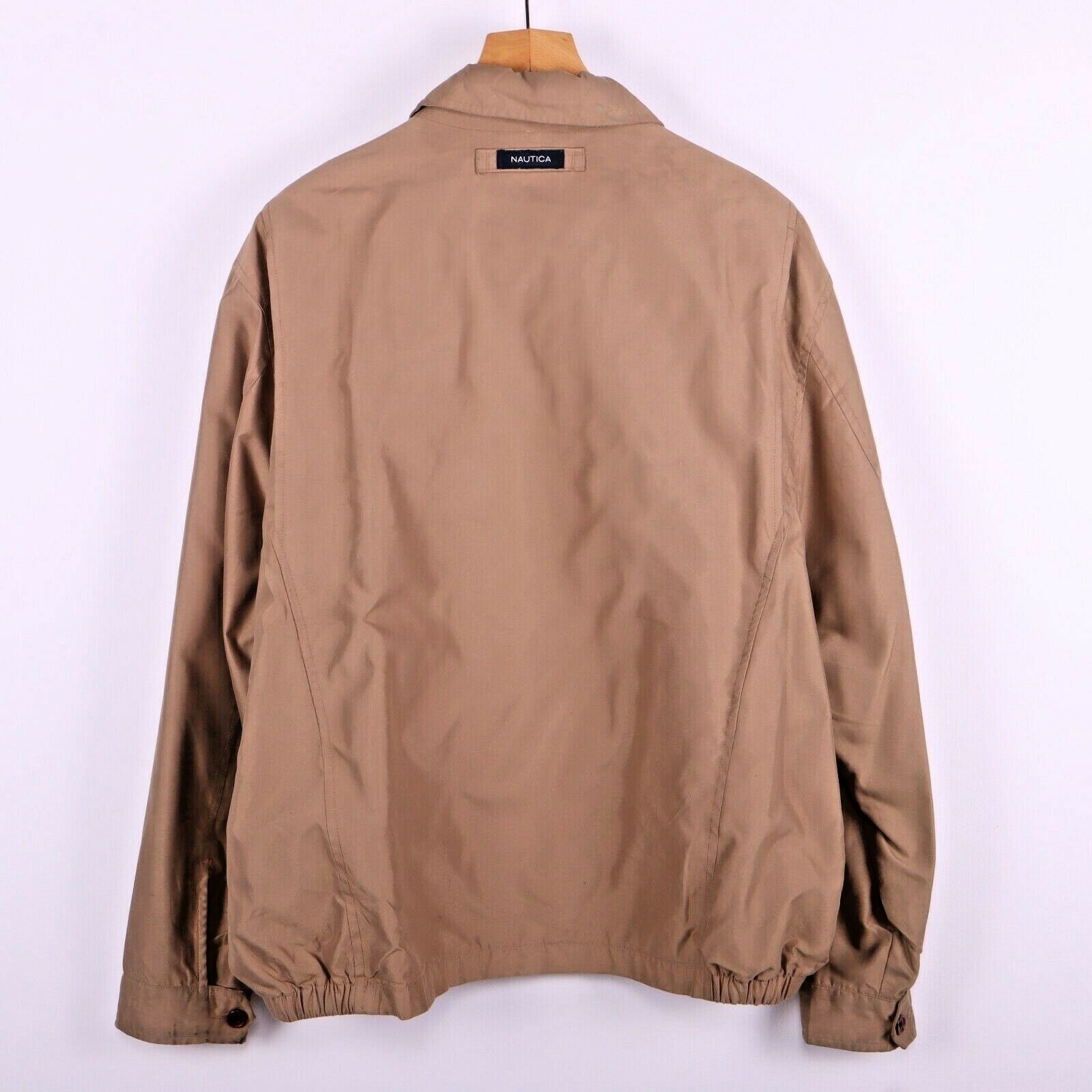 Nautica Vintage Beige Jacket Full Zip Size L