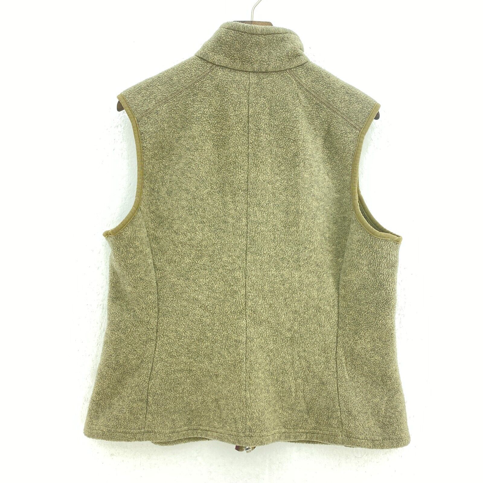 Vintage Patagonia Synchilla Full Zip Beige Fleece Vest Jacket Size L Women's