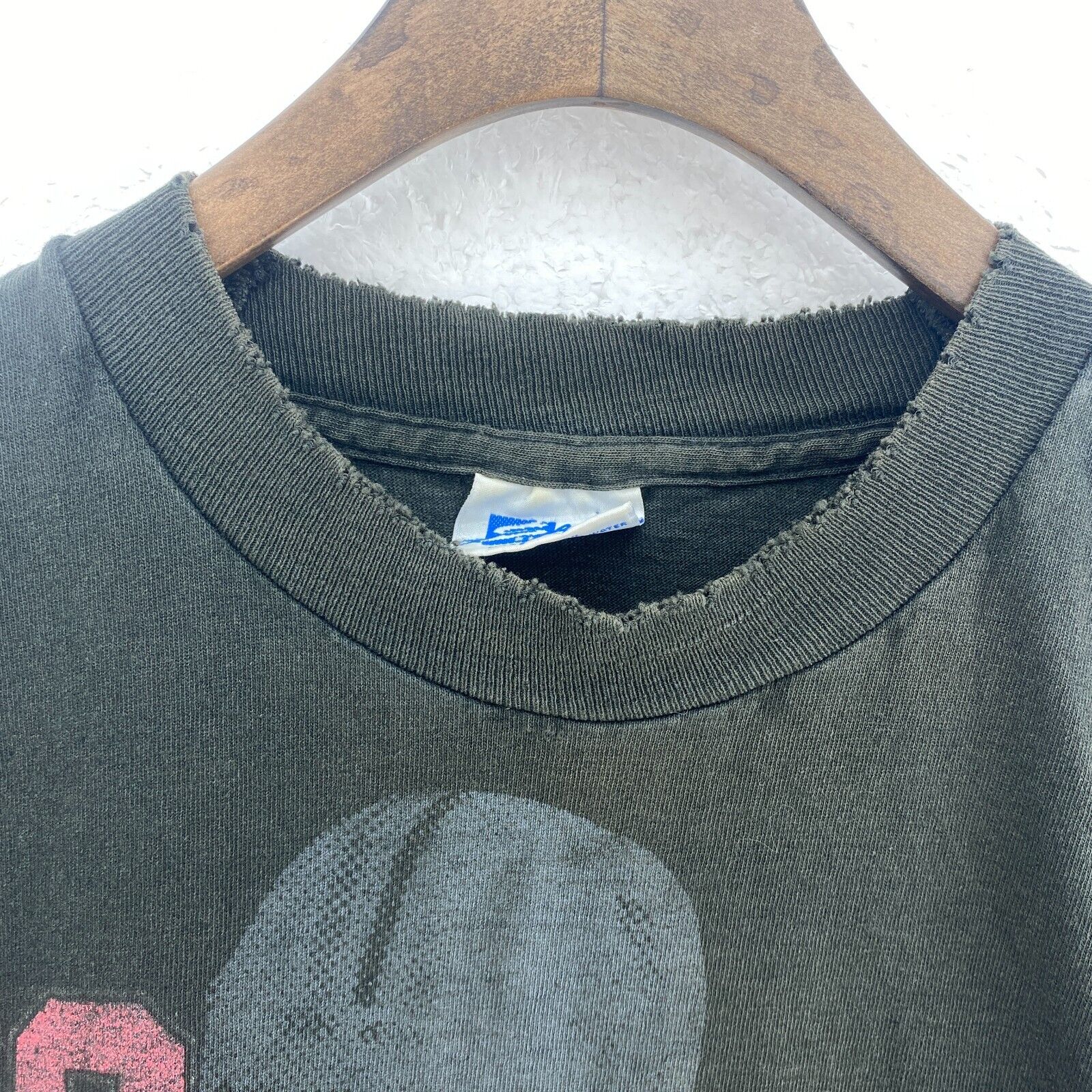 New England Patriots NFL Vinrage Black T-shirt Size L Single Stitch