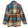 Regem Full Zip Checked Brown Shirt Jacket Size M