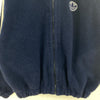 Vintage Adidas 3 Stripe Full Zip Fleece Navy blue Bomber Jacket Size M
