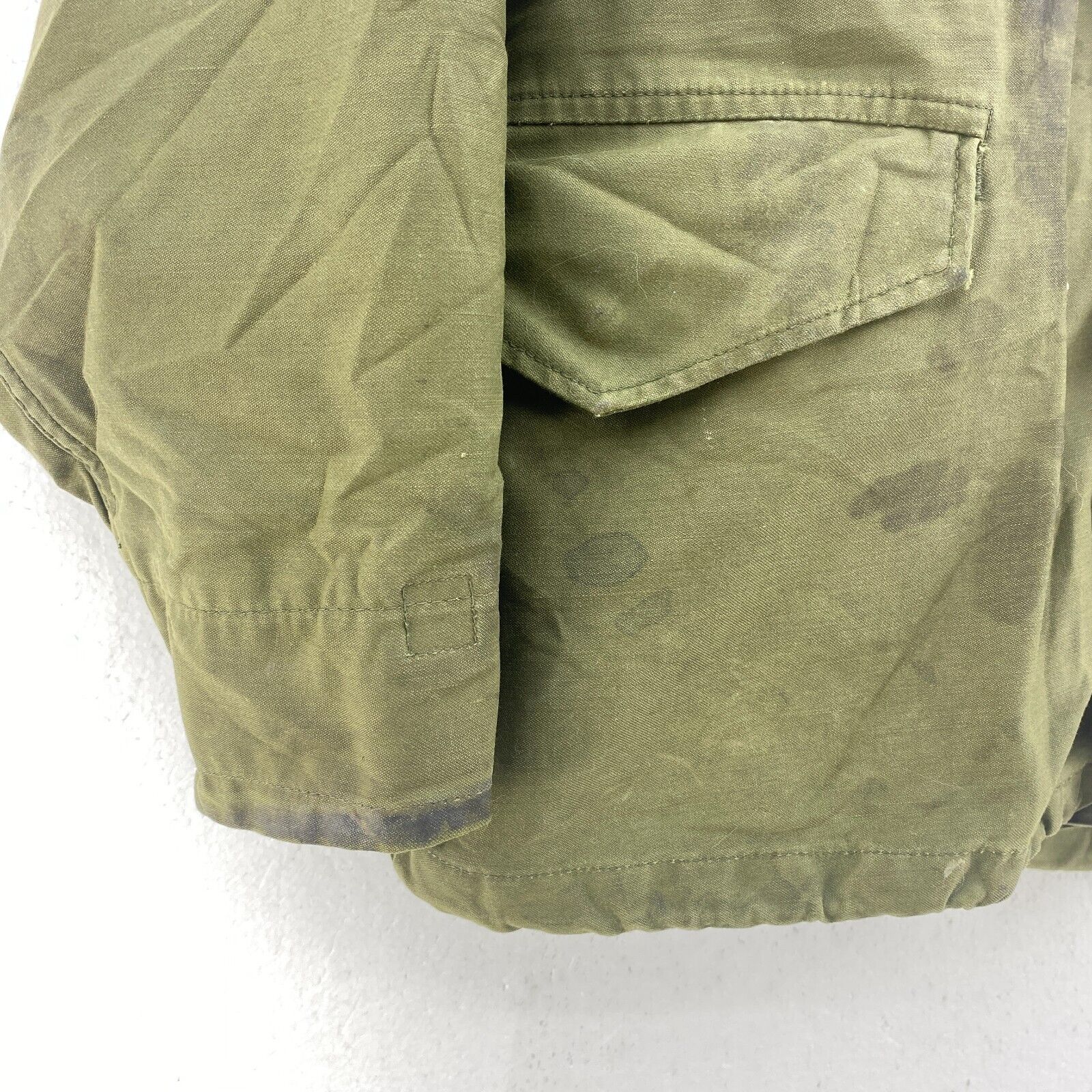 Military 3 In 1 Full Zip Army Green Parka Coat Jacket Size S