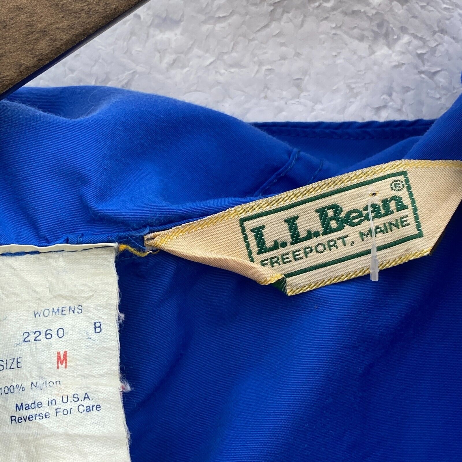 L.L. Bean Light Hooded Jacket Blue Size M 1/4 Zip Women's