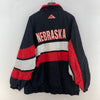 Apex One Nebraska Cornhuskers NCAA Football Full Zip Black Jacket Size 2XL