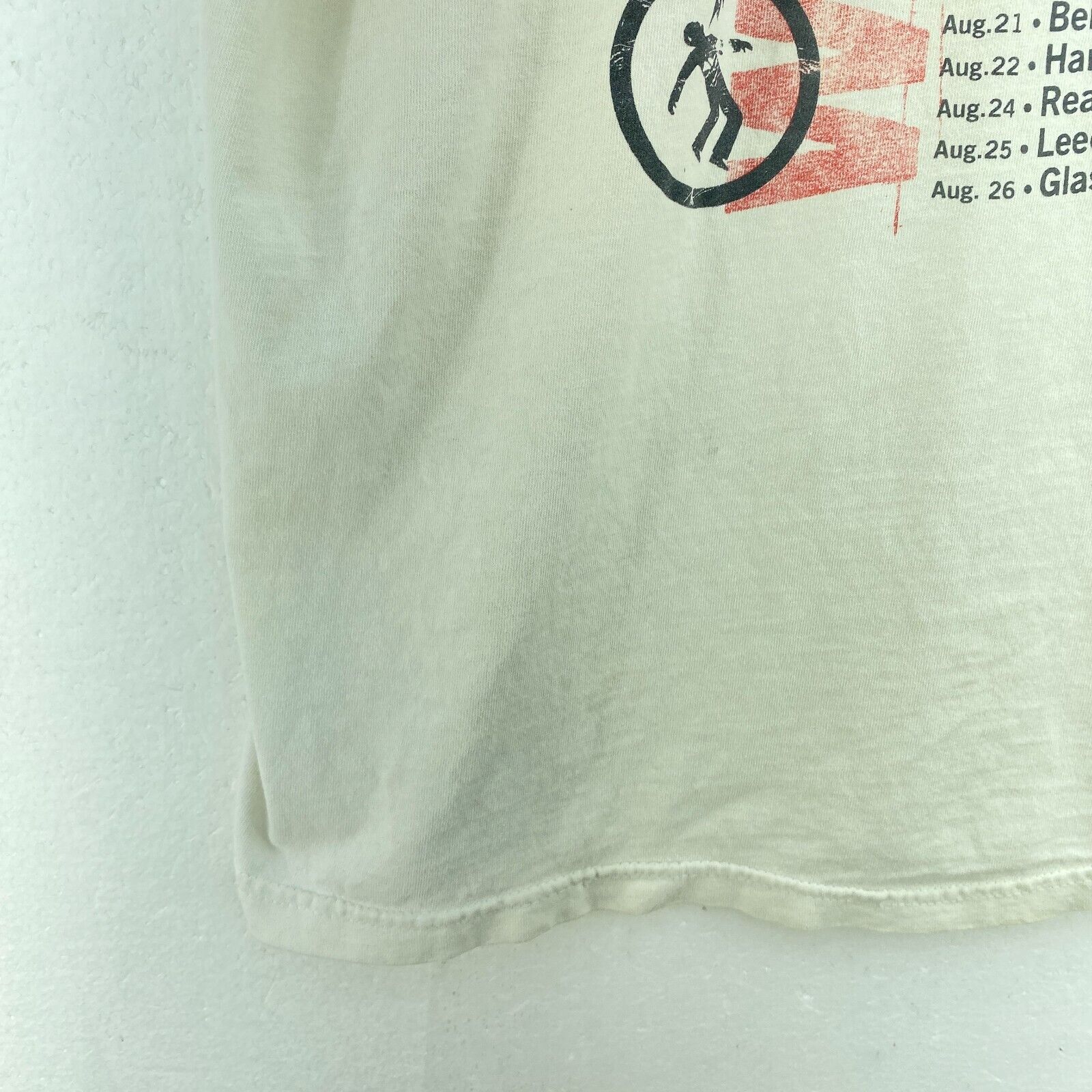 2001 Green Day Rock Band White T-shirt Size XL