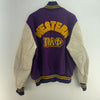 Nostros Amemus Snapped Purple Bomber Jacket Size 44