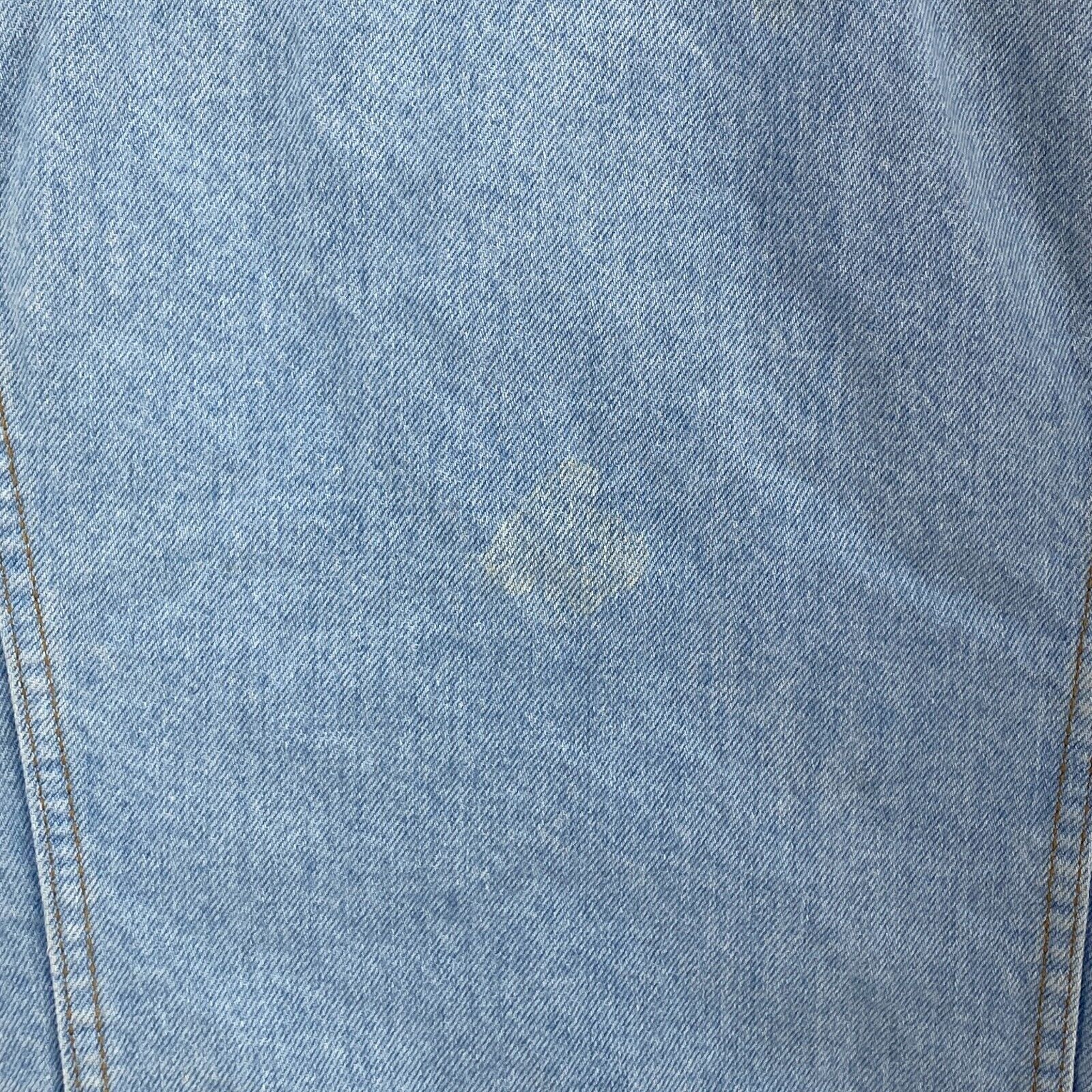 Levi's Sherpa Denim Vest Jacket Blue Light Wash Size M USA